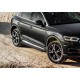 Пороги алюминиевые Rival Black для Audi Q5 2016-2021
