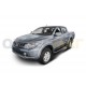 Пороги алюминиевые Rival Premium для Mitsubishi L200 2006-2021