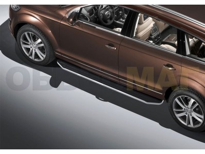 Пороги алюминиевые Rival Premium для Volkswagen Touareg/Audi Q7 2009-2017