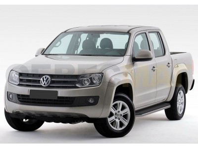 Пороги алюминиевые Rival Premium для Volkswagen Amarok № A193ALP.5803.1