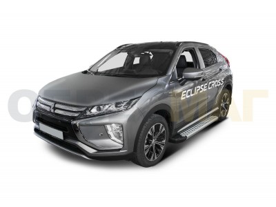 Пороги алюминиевые Rival BMW-Style для Mitsubishi Eclipse Cross № D180AL.4007.1