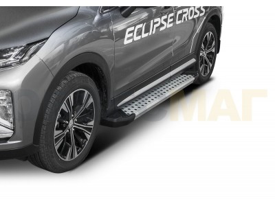 Пороги алюминиевые Rival BMW-Style для Mitsubishi Eclipse Cross 2018-2021