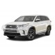 Пороги алюминиевые Rival BMW-Style для Toyota Highlander 2014-2020