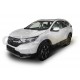 Пороги алюминиевые Rival Black New для Honda CR-V 2017-2021