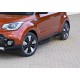 Пороги алюминиевые Rival Black New для Kia Soul 2016-2021