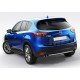 Пороги алюминиевые Rival Black New для Mazda CX-5 2011-2017