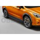 Пороги алюминиевые Rival Black New для Subaru XV 2011-2017