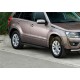 Пороги алюминиевые Rival Black New на 5 дверей для Suzuki Grand Vitara 2005-2015
