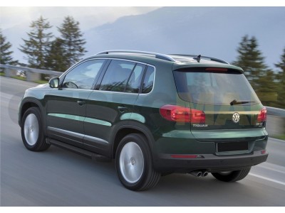 Пороги алюминиевые Rival Black New для Volkswagen Tiguan № F173ALB.5802.2