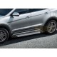 Пороги алюминиевые Rival Silver New для Hyundai Santa Fe/Santa Fe Premium 2012-2018