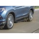 Пороги алюминиевые Rival Black New для Honda Pilot 2016-2021