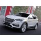 Пороги алюминиевые Rival Black New для Hyundai Santa Fe/Santa Fe Premium 2012-2018