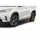 Пороги алюминиевые Rival Black New для Toyota Highlander 2014-2020