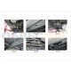 Пороги алюминиевые Rival Black New для Toyota Highlander 2014-2020