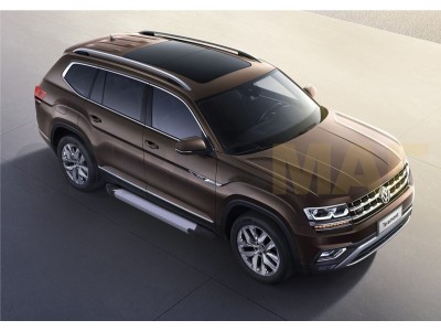 Пороги алюминиевые Rival Silver New для Volkswagen Teramont № F193AL.5805.1
