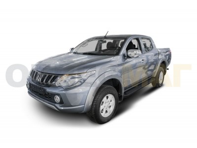 Пороги алюминиевые Rival Black New для Mitsubishi L200 № F193ALB.4003.1