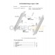 Пороги алюминиевые Rival Black New для Mitsubishi L200 2006-2021