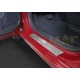 Накладки порогов Rival с надписью 4 штуки для Kia Rio 2017-2021
