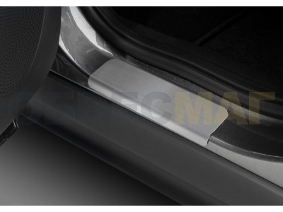 Накладки порогов Rival с надписью 4 штуки для Ford Kuga 2013-2021