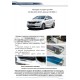Накладки порогов Rival с надписью 4 штуки для Kia Rio 2011-2017