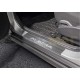 Накладки порогов Rival с надписью 4 штуки для Nissan Almera 2013-2018