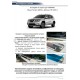 Накладки порогов Rival с надписью 4 штуки для Nissan Terrano 2014-2021