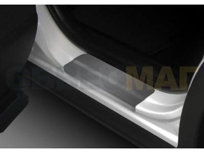 Накладки порогов Rival с надписью 4 штуки для Toyota RAV4 2013-2019