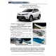Накладки порогов Rival с надписью 4 штуки для Toyota RAV4 2013-2019