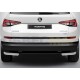 Защита задняя уголки 57 мм Rival для Skoda Kodiaq 2017-2021