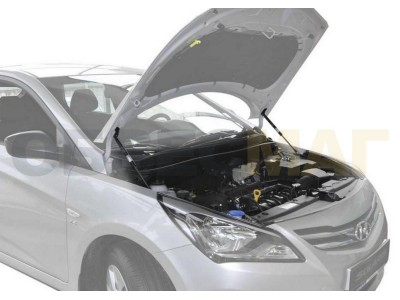 Упоры капота Автоупор 2 штуки для Hyundai Solaris 2010-2017