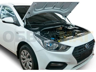 Упоры капота Автоупор 2 штуки для Hyundai Solaris 2017-2021