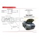 Упоры капота Автоупор 2 штуки для Mitsubishi Pajero Sport/L200 2015-2019