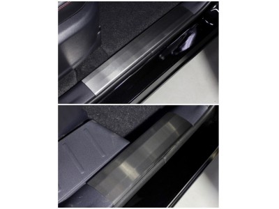 Накладки на пластиковые пороги лист шлифованный 4 шт для Changan CS75 № CHANCS7520-06
