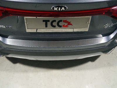 Накладка на задний бампер лист шлифованный для Kia Rio X № KIARIOX20-02