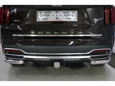 Накладка на заднюю дверь лист шлифованный  для Kia Sorento № KIASOR20-03