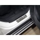 Накладки на задние пороги лист шлифованный надпись Infiniti 2 шт для Infiniti QX50 2018-2021