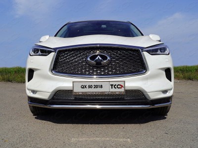 Защита переднего бампера 42 мм для Infiniti QX50 2018-2021