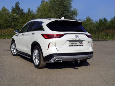 Защита задняя уголки 42 мм для Infiniti QX50 2018-2021