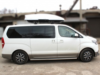 Пороги труба d-53 для Hyundai H-1 Starex 2017 – н.в. HYH117_2