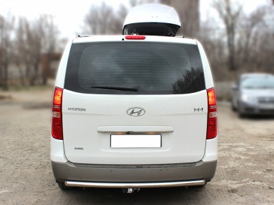 Защита заднего бампера радиусная одинарная d-53 для Hyundai H-1 Starex 2017 – н.в. HYH117_3