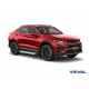 Порог-площадка "Silver" F180AL + комплект крепежа для Geely Tugella 2020-н.в.