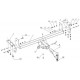 Фаркоп для DongFeng DF6 2022-н.в. съемное крепление шара под американский квадрат