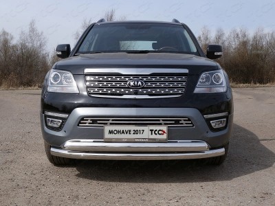 Накладка решётки радиатора 16 мм (с парктроником) для Kia Mohave № KIAMOH17-03