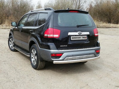 Защита штатных порогов 42 мм ТСС для Kia Mohave 2016-2020
