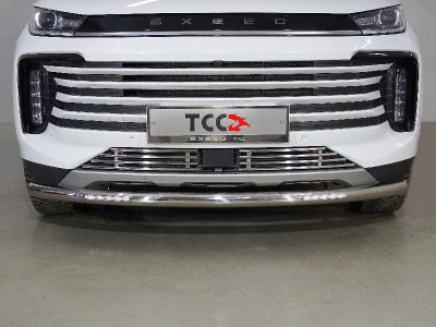 Защита передняя нижняя (с ДХО) 60,3 мм для Exeed TXL 1.6L Turbo 4WD 2021 – н.в. EXEEDTXL21-14