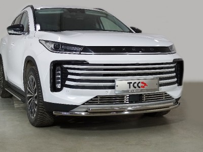 Защита передняя нижняя (двойная) 42,4/42,4 мм для Exeed TXL 1.6L Turbo 4WD 2021 – н.в. EXEEDTXL21-15