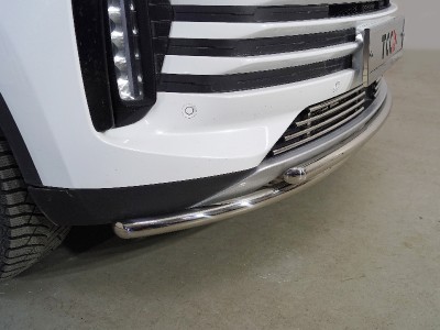 Защита передняя нижняя (двойная) 42,4/42,4 мм ТСС для Exeed TXL 1.6L Turbo 4WD 2021 – н.в. 
