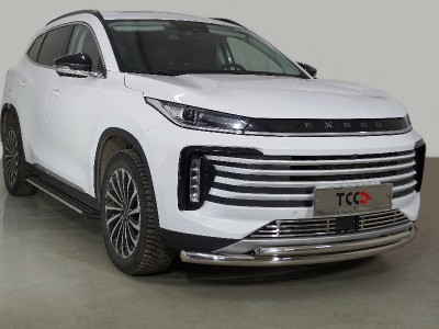Защита передняя нижняя (двойная) 60,3/42,4 мм для Exeed TXL 1.6L Turbo 4WD 2021 – н.в. EXEEDTXL21-16