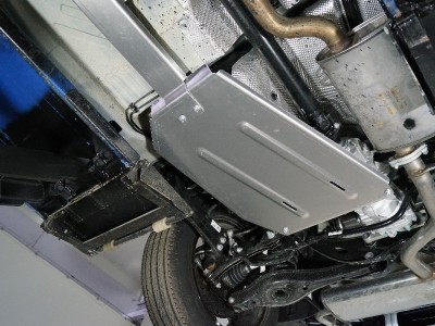 Защита бака и заднего редуктора (алюминий) 4 мм для Exeed TXL 1.6L Turbo 4WD 2021 – н.в. ZKTCC00469 (не подходит на комлектацию FL2)