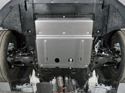 Защита картера и КПП (алюминий) 4 мм для Exeed TXL 1.6L Turbo 4WD 2021 – н.в. ZKTCC00542 (не подходит на комлектацию FL2)